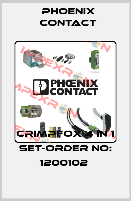 CRIMPFOX 4 IN 1 SET-ORDER NO: 1200102  Phoenix Contact