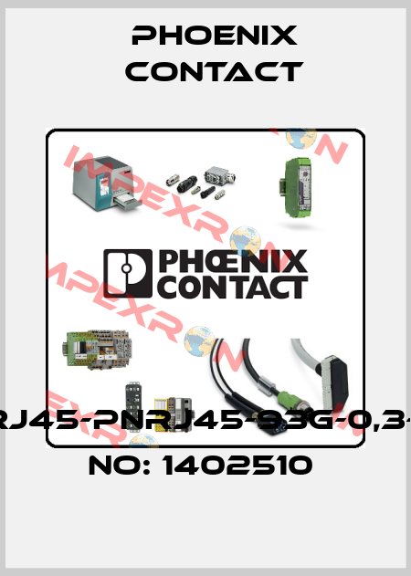 VS-PNRJ45-PNRJ45-93G-0,3-ORDER NO: 1402510  Phoenix Contact
