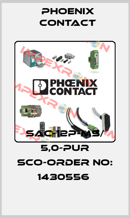 SAC-12P-MS/ 5,0-PUR SCO-ORDER NO: 1430556  Phoenix Contact