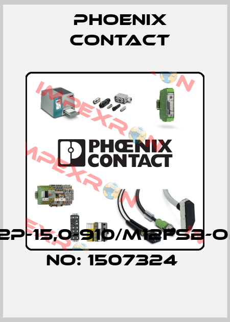SAC-2P-15,0-910/M12FSB-ORDER NO: 1507324  Phoenix Contact