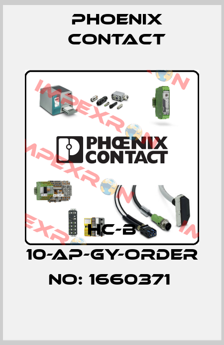 HC-B 10-AP-GY-ORDER NO: 1660371  Phoenix Contact