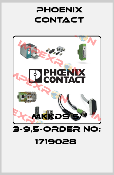 MKKDS 5/ 3-9,5-ORDER NO: 1719028  Phoenix Contact