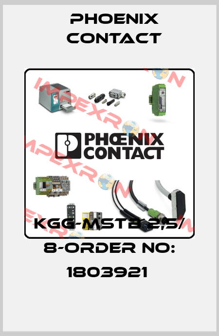 KGG-MSTB 2,5/ 8-ORDER NO: 1803921  Phoenix Contact