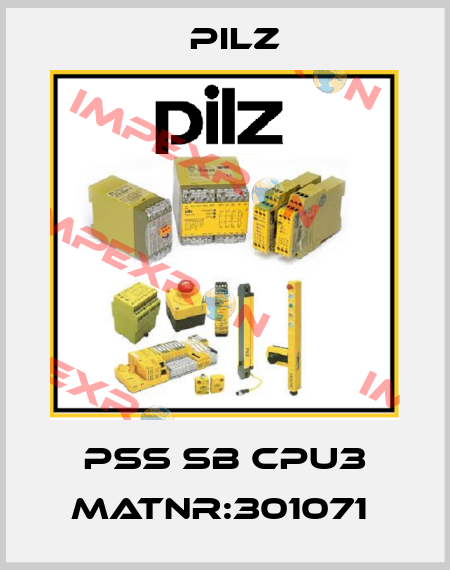 PSS SB CPU3 MatNr:301071  Pilz