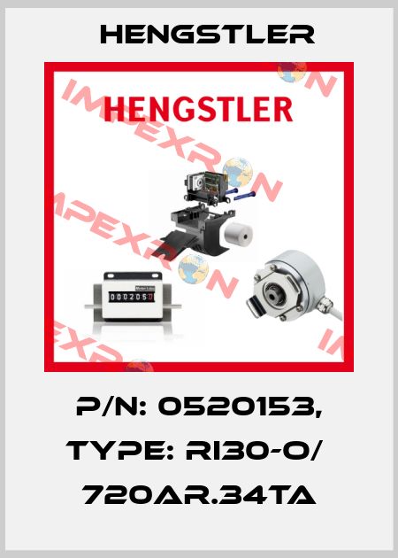 p/n: 0520153, Type: RI30-O/  720AR.34TA Hengstler