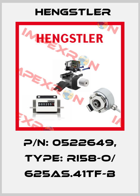 p/n: 0522649, Type: RI58-O/ 625AS.41TF-B Hengstler
