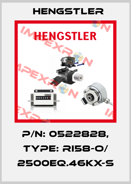 p/n: 0522828, Type: RI58-O/ 2500EQ.46KX-S Hengstler