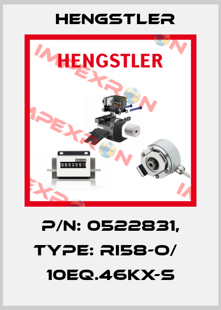 p/n: 0522831, Type: RI58-O/   10EQ.46KX-S Hengstler