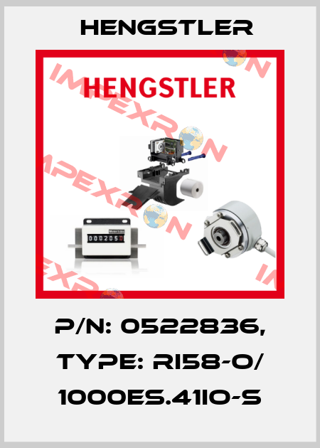 p/n: 0522836, Type: RI58-O/ 1000ES.41IO-S Hengstler