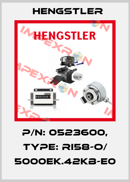 p/n: 0523600, Type: RI58-O/ 5000EK.42KB-E0 Hengstler