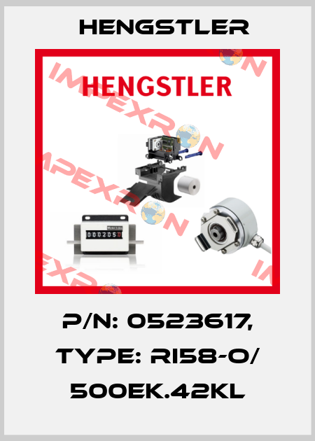 p/n: 0523617, Type: RI58-O/ 500EK.42KL Hengstler