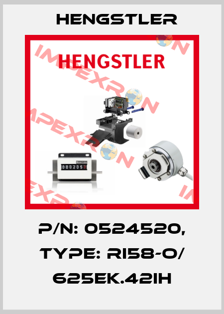 p/n: 0524520, Type: RI58-O/ 625EK.42IH Hengstler
