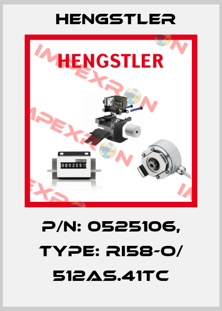 p/n: 0525106, Type: RI58-O/ 512AS.41TC Hengstler