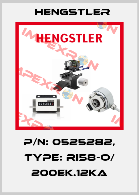p/n: 0525282, Type: RI58-O/ 200EK.12KA Hengstler