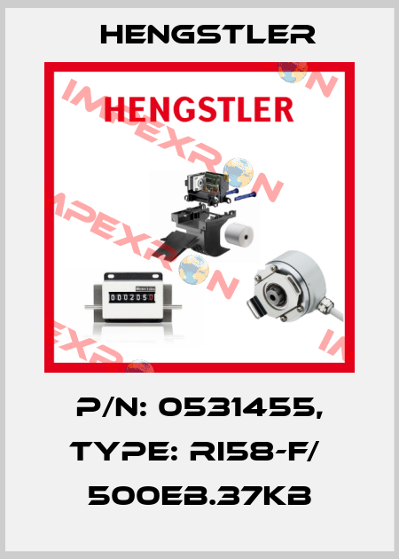 p/n: 0531455, Type: RI58-F/  500EB.37KB Hengstler