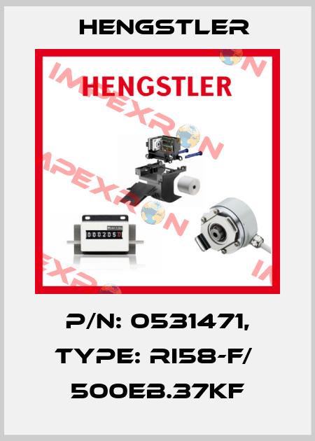 p/n: 0531471, Type: RI58-F/  500EB.37KF Hengstler