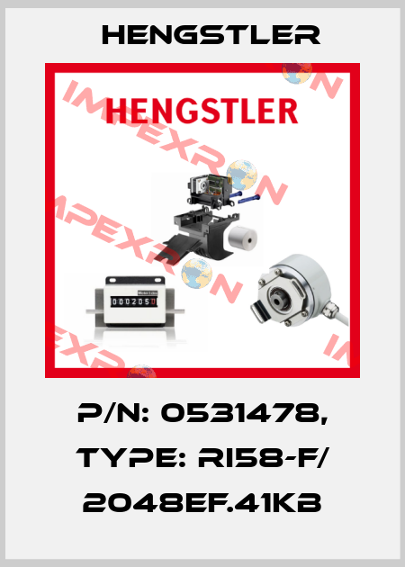 p/n: 0531478, Type: RI58-F/ 2048EF.41KB Hengstler