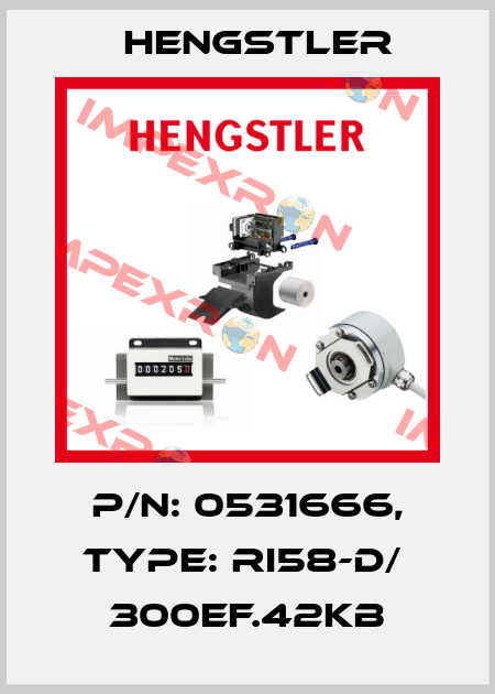 p/n: 0531666, Type: RI58-D/  300EF.42KB Hengstler
