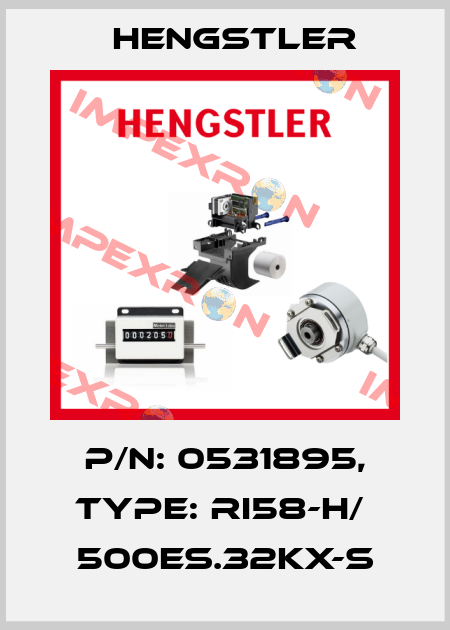 p/n: 0531895, Type: RI58-H/  500ES.32KX-S Hengstler