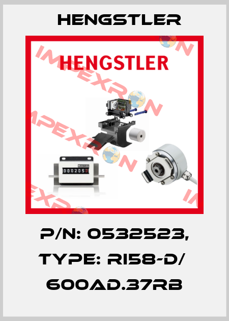 p/n: 0532523, Type: RI58-D/  600AD.37RB Hengstler