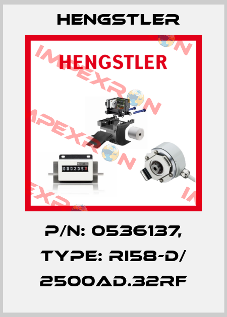 p/n: 0536137, Type: RI58-D/ 2500AD.32RF Hengstler