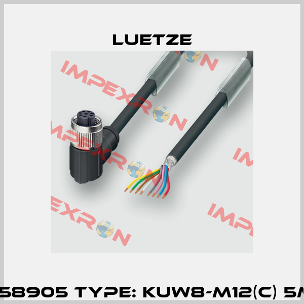P/N: 458905 Type: KUW8-M12(C) 5M PUR Luetze