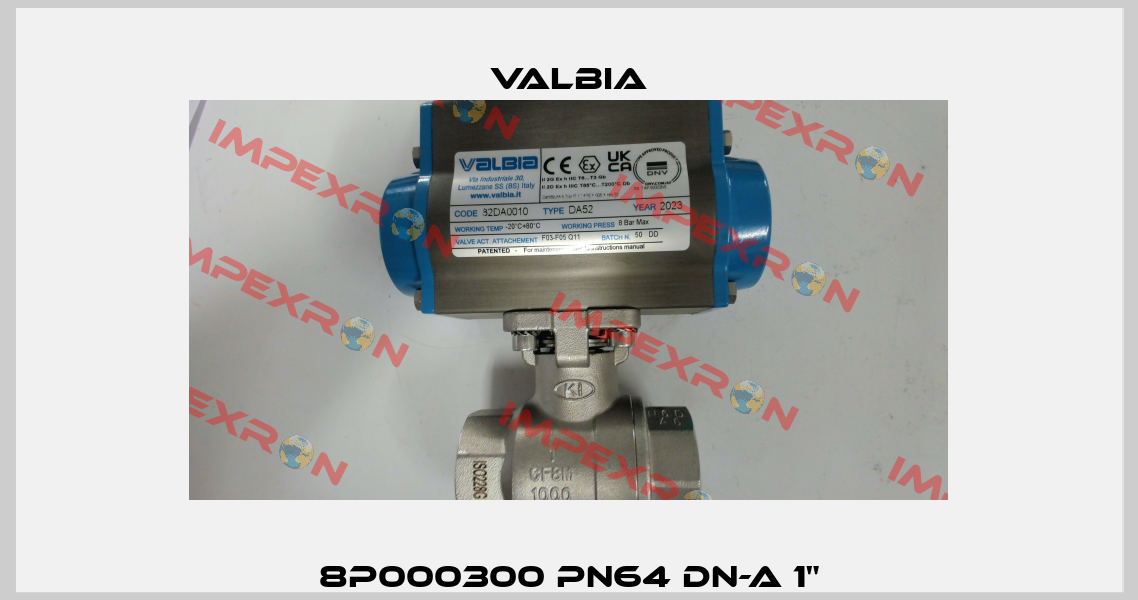 8P000300 PN64 DN-A 1" Valbia