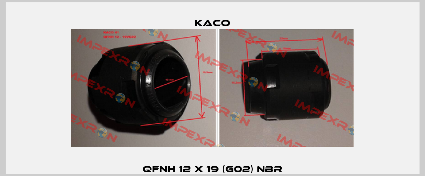 QFNH 12 x 19 (G02) NBR Kaco