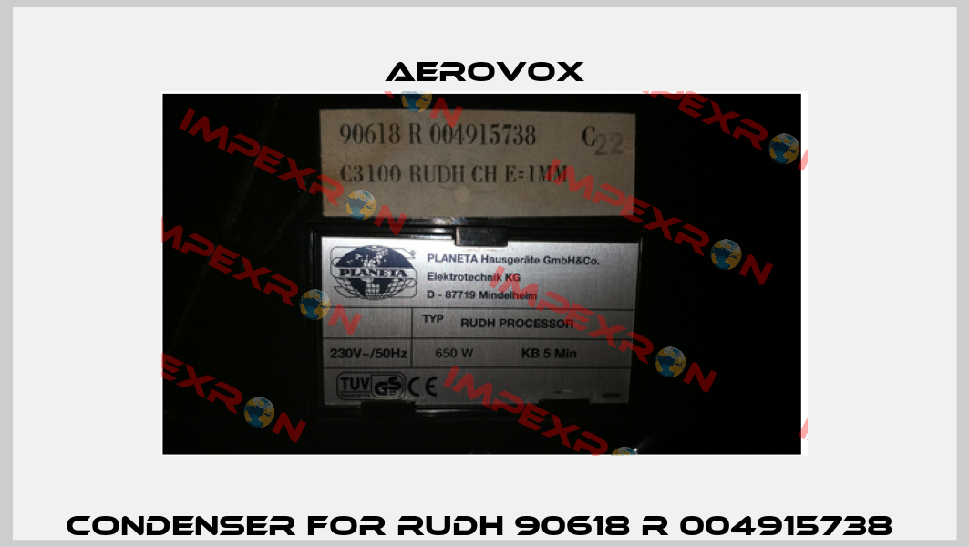 condenser for RUDH 90618 R 004915738  Aerovox