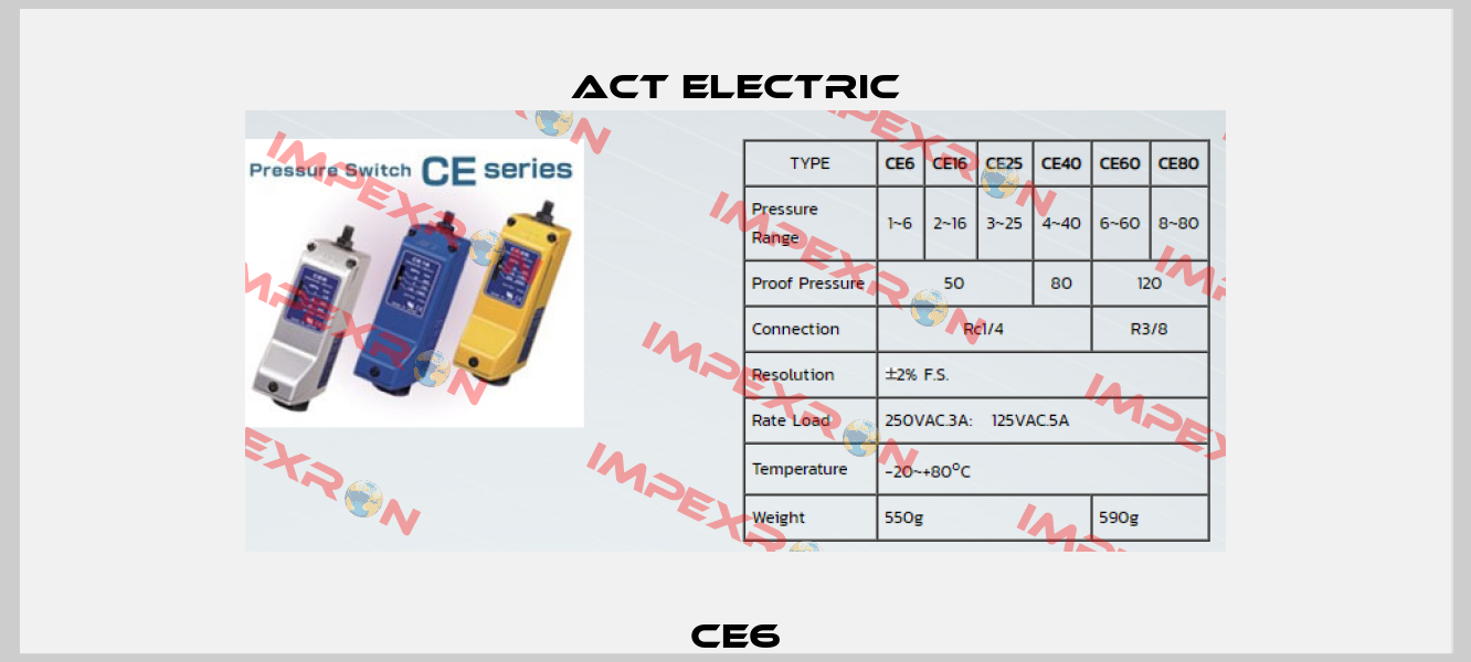 CE6 ACT ELECTRIC