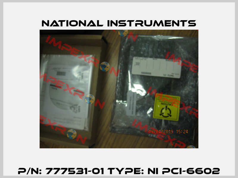 P/N: 777531-01 Type: NI PCI-6602 National Instruments