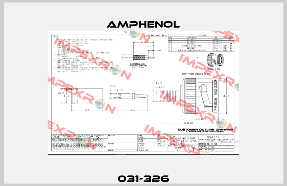 031-326 Amphenol