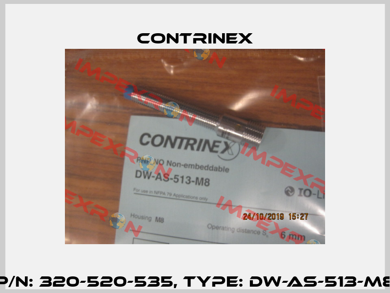 p/n: 320-520-535, Type: DW-AS-513-M8 Contrinex