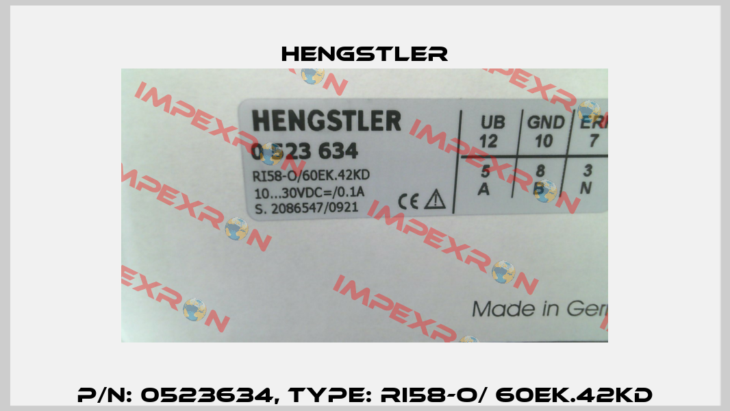 p/n: 0523634, Type: RI58-O/ 60EK.42KD Hengstler