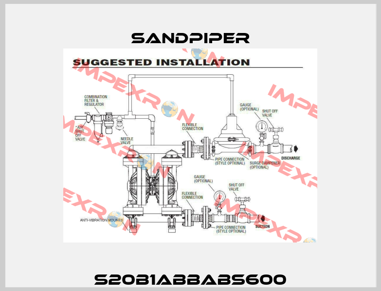 S20B1ABBABS600 Sandpiper
