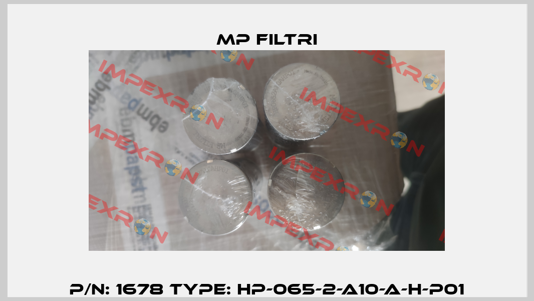 P/N: 1678 Type: HP-065-2-A10-A-H-P01 MP Filtri