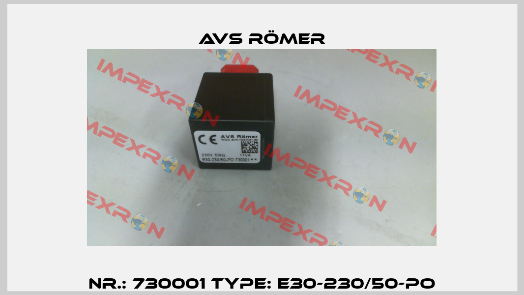 Nr.: 730001 Type: E30-230/50-PO Avs Römer
