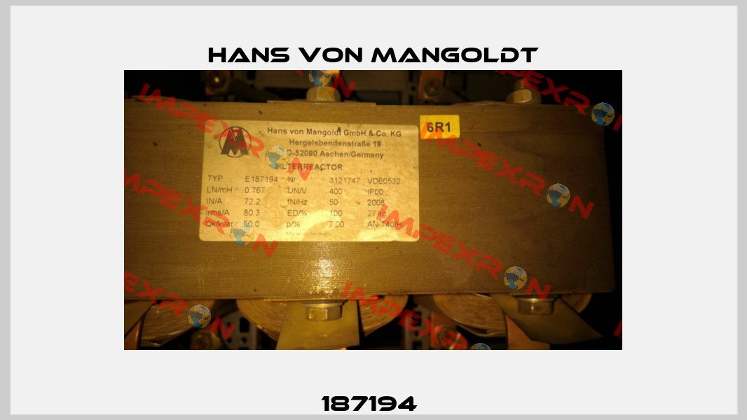 187194  Hans von Mangoldt