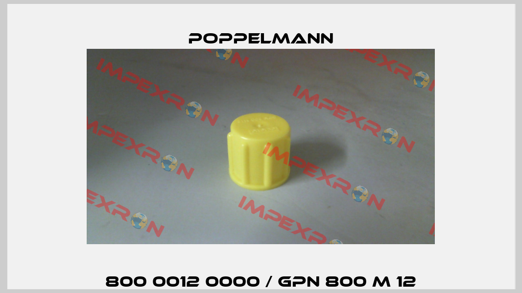 800 0012 0000 / GPN 800 M 12 Poppelmann