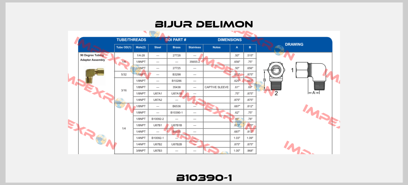 B10390-1 Bijur Delimon