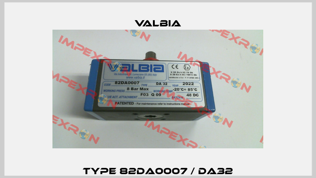 Type 82DA0007 / DA32 Valbia