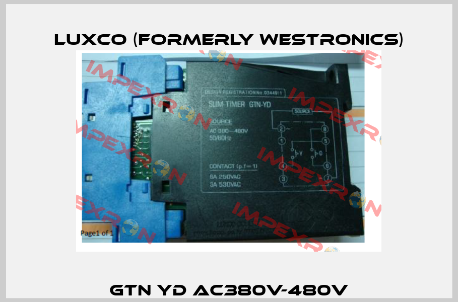 GTN YD AC380V-480V Luxco (formerly Westronics)
