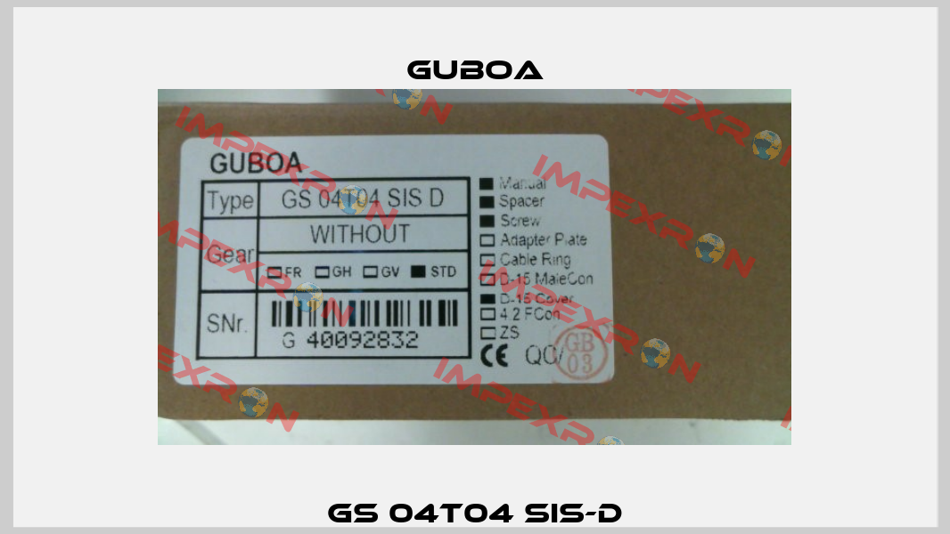 GS 04T04 SIS-D Guboa
